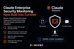 claude enterprise security monitoring fortinet integration