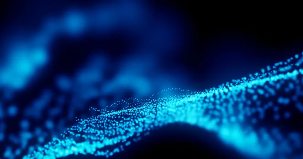 Abstract blue data wave — Fortinet grace period policy
